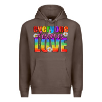Coffee Everyone Deserves Love Pride Lgbtq Premium Hoodie - BundleAndBundleShop