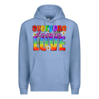 Colony Blue Everyone Deserves Love Pride Lgbtq Premium Hoodie - BundleAndBundleShop