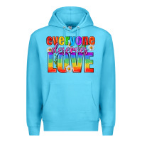 Ocean Blue Everyone Deserves Love Pride Lgbtq Premium Hoodie - BundleAndBundleShop