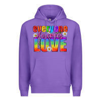 Purple Everyone Deserves Love Pride Lgbtq Premium Hoodie - BundleAndBundleShop