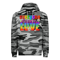 Slate Camo Everyone Deserves Love Pride Lgbtq Premium Hoodie - BundleAndBundleShop