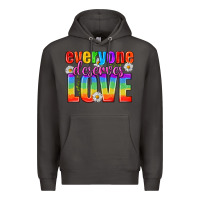 Smoke Everyone Deserves Love Pride Lgbtq Premium Hoodie - BundleAndBundleShop