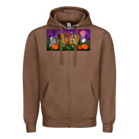 Chestnut halloween mini license plate Zipper Hoodie - BundleAndBundleShop