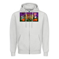 Dove Grey halloween mini license plate Zipper Hoodie - BundleAndBundleShop