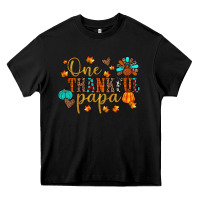 Black one thankful papa Heavy Core Tee - JahusDesignShop