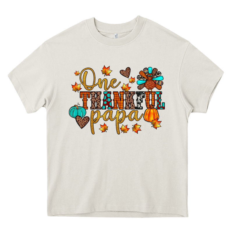 One Thankful Papa Heavy Core Tee by JahusDesignShop | Teevron