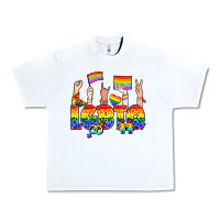 White LGBTQ+ Urban Heavy Tee - NancyCooperArtShop