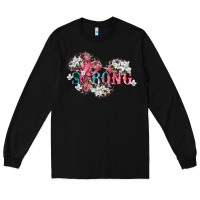 Black strong cancer awareness Long Sleeve Tee - CowGirlArtShop