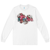 White strong cancer awareness Long Sleeve Tee - CowGirlArtShop