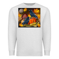 Oatmeal Heather Fall Crow Premium Sweatshirt - LillyAllenDesigns