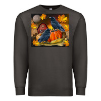 Smoke Fall Crow Premium Sweatshirt - LillyAllenDesigns