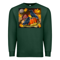 Sports Green Fall Crow Premium Sweatshirt - LillyAllenDesigns