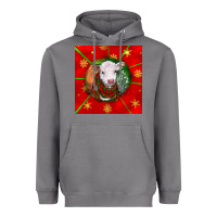 Storm christmas hereford calf Heavyweight Hoodie - LillyAllenDesigns