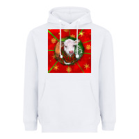 White christmas hereford calf Heavyweight Hoodie - LillyAllenDesigns