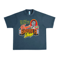 Midnight Navy floyd's barbershop Urban Heavy Tee - tuanDangUi