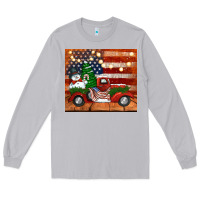 Moon Dust christmas truck with american flag Long Sleeve Tee - Jasminsmagicworld