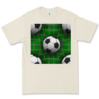 Bone soccer ball with goal nets seamless pattern Premium Tee - BundleAndBundleShop