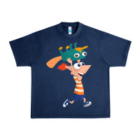 Navy phineas and perry Urban Heavy Tee - tuanDangUi