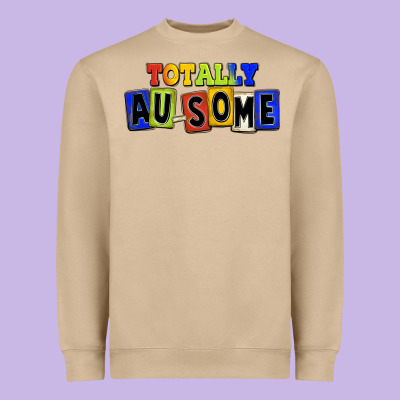 Totally Au-some Heavyweight Sweatshirt Designed By Fadigitalartstudio