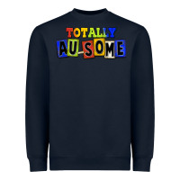 Navy Totally au-some Heavyweight Sweatshirt - FaDigitalArtStudio