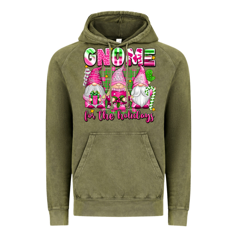 Gnome For The Holidays Vintage Hoodie by texasbilliewilder | Teevron