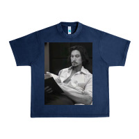 Navy adam driver 40 Urban Heavy Tee - tuanDangUi
