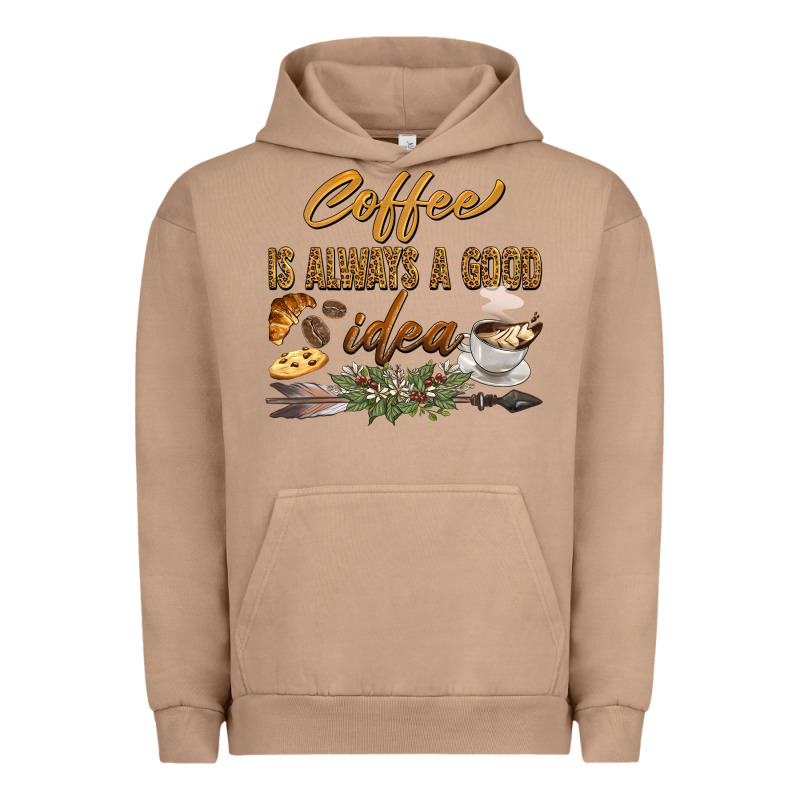Coffee Is Always A Good Idea Urban Hoodie by BarkalooDesign | Teevron