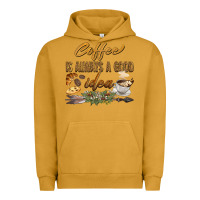 Pigment Peanut Butter coffee is always a good idea Urban Hoodie - BarkalooDesign