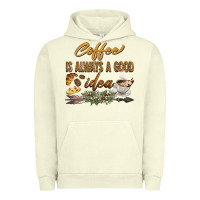 Pigment Pistachio coffee is always a good idea Urban Hoodie - BarkalooDesign