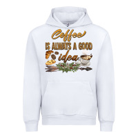 White coffee is always a good idea Urban Hoodie - BarkalooDesign