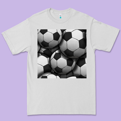 Soccer Seamless Pattern Premium Tee Designed By Bundleandbundleshop