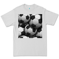 Dove Grey soccer seamless pattern Premium Tee - BundleAndBundleShop