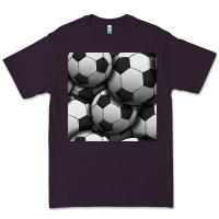 Plum soccer seamless pattern Premium Tee - BundleAndBundleShop