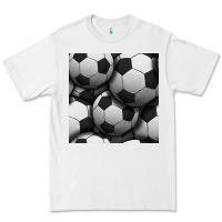 White soccer seamless pattern Premium Tee - BundleAndBundleShop