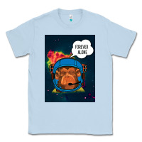 Dusty Blue Forever Alone, Monkey, Space, Monkey At Space, Classic Tee - Bettercallsaul