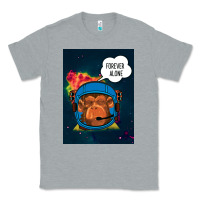 Heather Grey Forever Alone, Monkey, Space, Monkey At Space, Classic Tee - Bettercallsaul