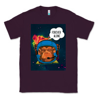 Plum Forever Alone, Monkey, Space, Monkey At Space, Classic Tee - Bettercallsaul