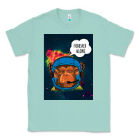 Seafoam Forever Alone, Monkey, Space, Monkey At Space, Classic Tee - Bettercallsaul