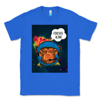 True Royal Forever Alone, Monkey, Space, Monkey At Space, Classic Tee - Bettercallsaul