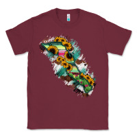 Burgundy Baja California Sur State Of Mexico Map Classic Tee - RanaPortraitStore