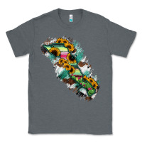 Charcoal Heather Baja California Sur State Of Mexico Map Classic Tee - RanaPortraitStore