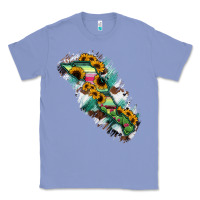 Colony Blue Baja California Sur State Of Mexico Map Classic Tee - RanaPortraitStore