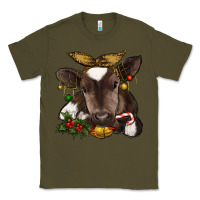 Army Green christmas baby cow Classic Tee - RanaPortraitStore