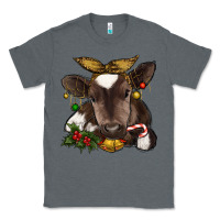 Charcoal Heather christmas baby cow Classic Tee - RanaPortraitStore