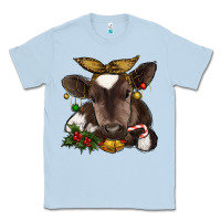 Dusty Blue christmas baby cow Classic Tee - RanaPortraitStore