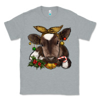 Heather Grey christmas baby cow Classic Tee - RanaPortraitStore