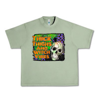 Oil Green thick thighs and witch vibes Urban Heavy Tee - JahusDesignShop