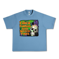 Pebble Blue thick thighs and witch vibes Urban Heavy Tee - JahusDesignShop