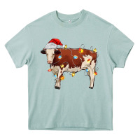 Arona Christmas cow Heavy Core Tee - MaliasSmallBusiness