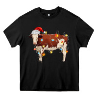 Christmas Cow Heavy Core Tee | Teevron
